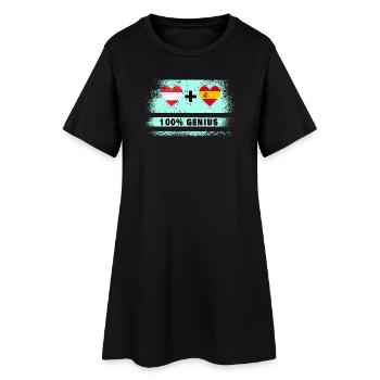 Austria and Spain 100% Ingenious / Gift - Women’s T-Shirt Dress - black - Front