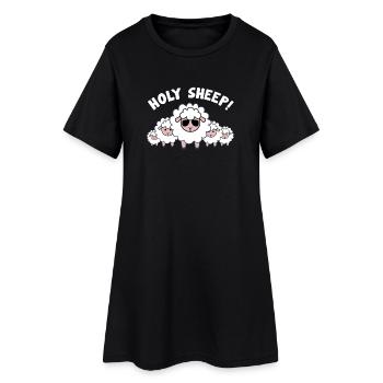 Holy Sheep! A Cool Sheep Gang - Women’s T-Shirt Dress - black - Front