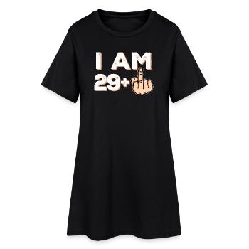 30 Statement Dreißigster Geburtstag - Frauen T-Shirt-Kleid - Schwarz - Vorne