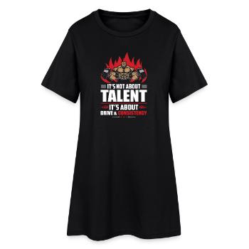 Bodybuilding Gym Fitness - Robe T-shirt Femme - noir - Devant
