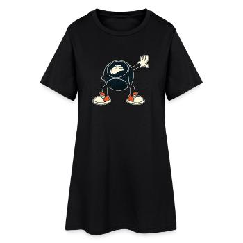 Dabbing Boulekugel Petanque Bouler Boulezubehör - Frauen T-Shirt-Kleid - Schwarz - Vorne