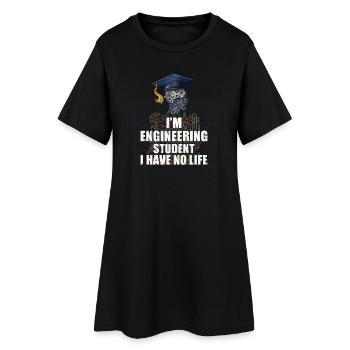 Engineer Student - Women’s T-Shirt Dress - black - Front