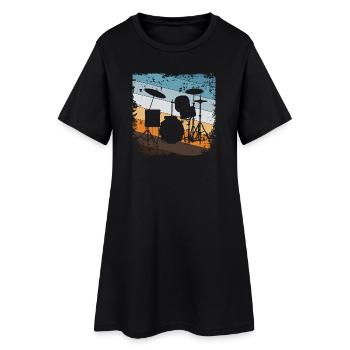 Drummers - Women’s T-Shirt Dress - black - Front