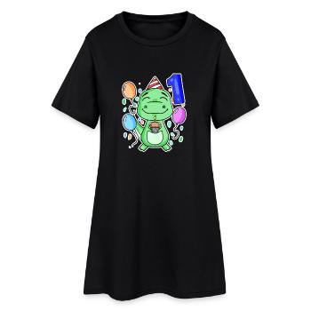 1er anniversaire - 1 an - Robe T-shirt Femme - noir - Devant