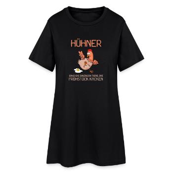 Landwirt Landwirte Huhn Hühner Spruch - Frauen T-Shirt-Kleid - Schwarz - Vorne