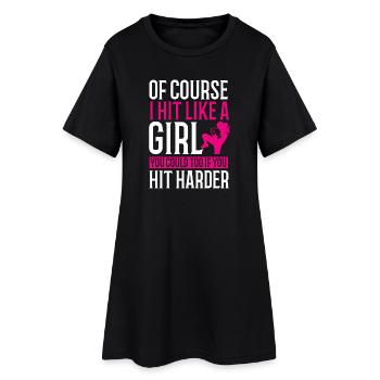 Kickboxing Boxing Kickboxing Thai Boxing - Women’s T-Shirt Dress - black - Front