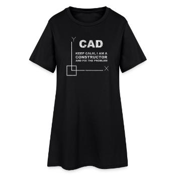 CAD Keep Calm Constructor Engineering - Robe T-shirt Femme - noir - Devant