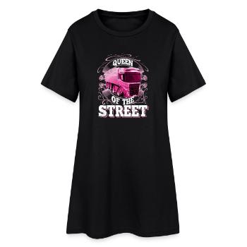 Camion routier - Robe T-shirt Femme - noir - Devant