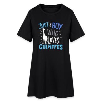 Girafes Girafe - Robe T-shirt Femme - noir - Devant