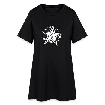 I'm already 4 - Women’s T-Shirt Dress - black - Front