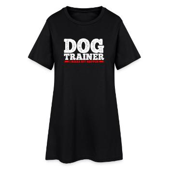 Dresseur de chiens Dressage de chiens - Robe T-shirt Femme - noir - Devant