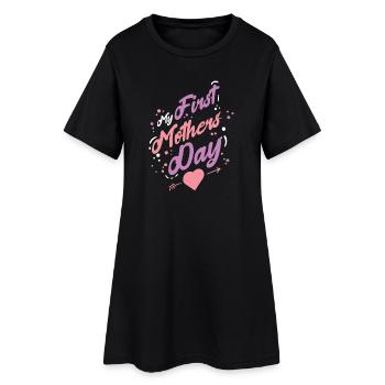 Mother's Day Mom Mom - Women’s T-Shirt Dress - black - Front