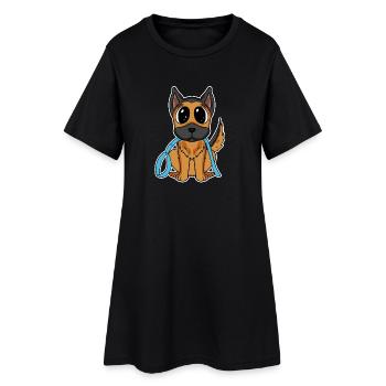 German Shepherd - Women’s T-Shirt Dress - black - Front