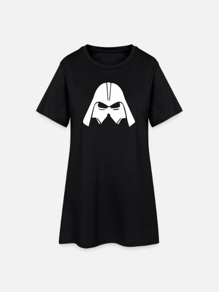 Casque clones en Style Minimaliste - Robe T-shirt Femme - noir