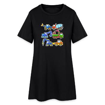 Chantiers - Robe T-shirt Femme - noir - Devant