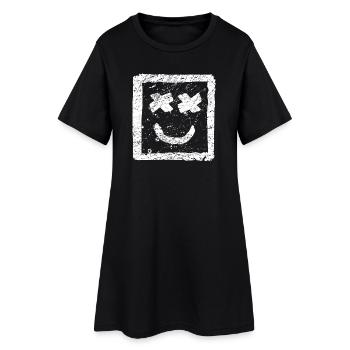 Be Happy Graffiti - Cool street art Punk Smile - Robe T-shirt Femme - noir - Devant