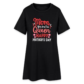 Mama Muttertag - Frauen T-Shirt-Kleid - Schwarz - Vorne