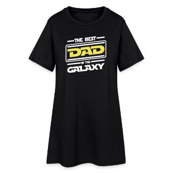 The best Dad in the galaxy - Humour parodie - Robe T-shirt Femme - noir - Devant