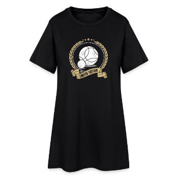 Boule Petanque Limited Edition Saying Boule Player - Women’s T-Shirt Dress - black - Front