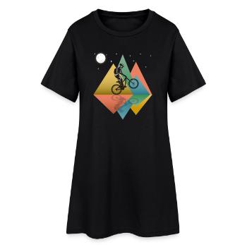 Vtt Rétro - Robe T-shirt Femme - noir - Devant