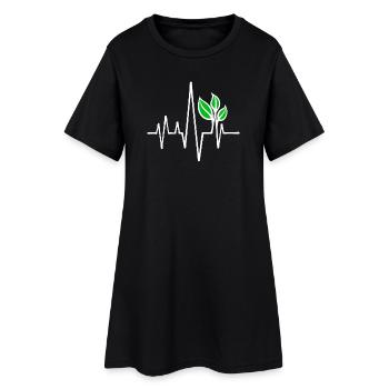 Protection de l’environnement Vegan - Robe T-shirt Femme - noir - Devant