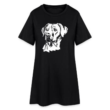 Rhodesian Ridgeback head "Black Edition" - Women’s T-Shirt Dress - black - Front