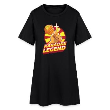 Chant karaoké - Robe T-shirt Femme - noir - Devant