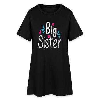 BIG SISTER, la grande sœur - Robe T-shirt Femme - noir - Devant