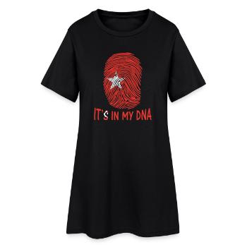 flag of Maastricht it's in my DNA gift idea - Women’s T-Shirt Dress - black - Front
