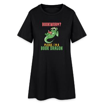 Livre Dragon Cadeau - Robe T-shirt Femme - noir - Devant