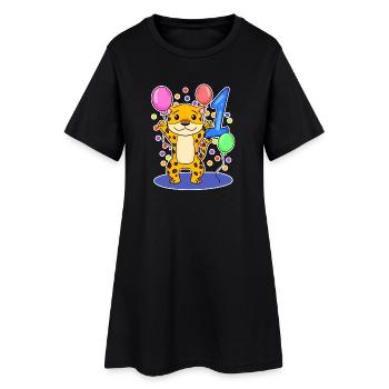 1 ans 1 anniversaire cadeau - Robe T-shirt Femme - noir - Devant