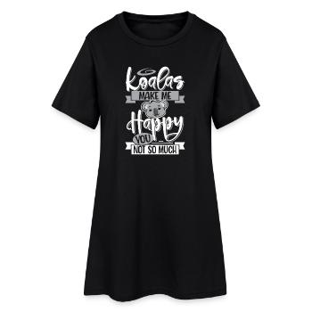 koala - Women’s T-Shirt Dress - black - Front