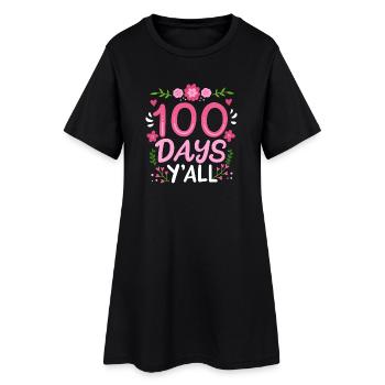 100 Tage Schule Lehrer Schüler - Frauen T-Shirt-Kleid - Schwarz - Vorne