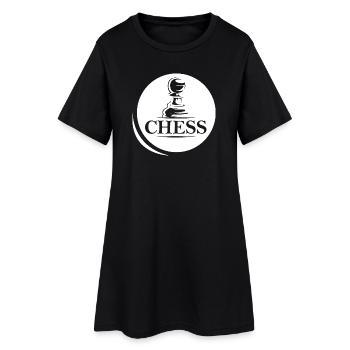 pion symbole d’échecs icône de logo amis pion d’échecs - Robe T-shirt Femme - noir - Devant