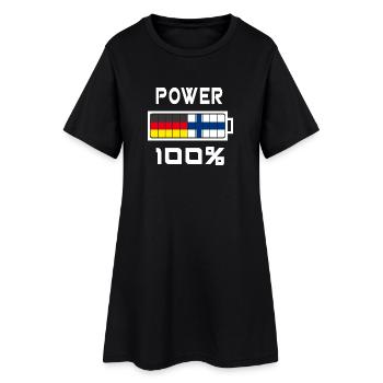 Allemagne et Finlande Power 100% - Robe T-shirt Femme - noir - Devant