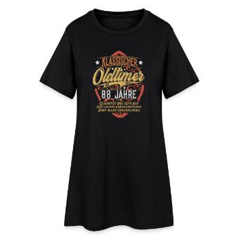 88. Geburtstag Oldtimer - Frauen T-Shirt-Kleid - Schwarz - Vorne