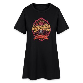 88. Geburtstag - Frauen T-Shirt-Kleid - Schwarz - Vorne