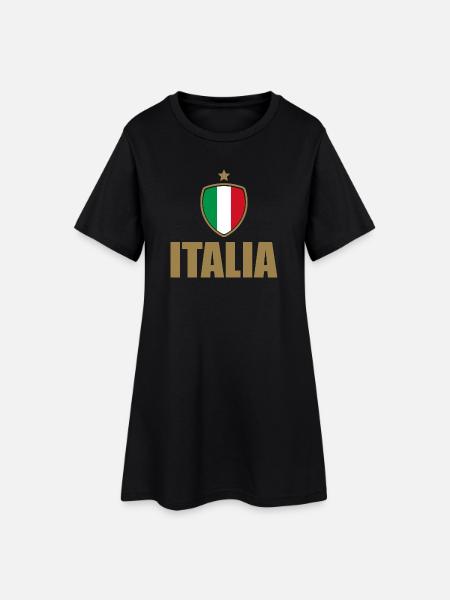 Italie | Italia - Robe T-shirt Femme - noir