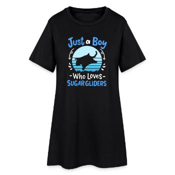 Sugar Gliders Sugar Glider Lover Retro - Frauen T-Shirt-Kleid - Schwarz - Vorne