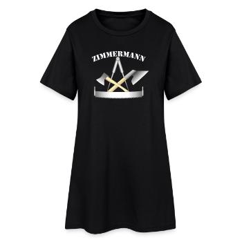 Zunftzeichen der Zimmermänner - Frauen T-Shirt-Kleid - Schwarz - Vorne