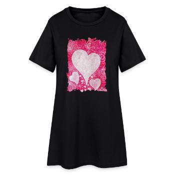 Liebe ist Wahrheit - Sonja Ariel von Staden - Frauen T-Shirt-Kleid - Schwarz - Vorne