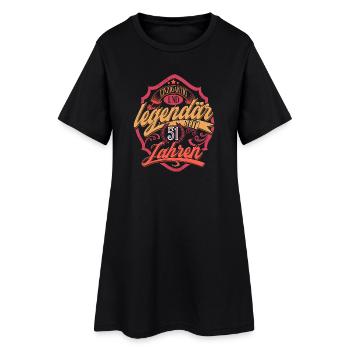 51. Geburtstag - Frauen T-Shirt-Kleid - Schwarz - Vorne