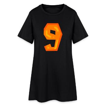 9 - Robe T-shirt Femme - noir - Devant