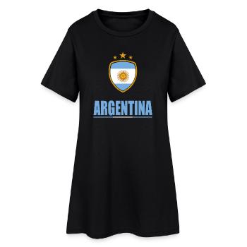Argentine Sports - Robe T-shirt Femme - noir - Devant