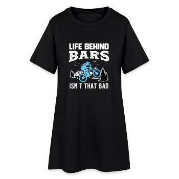 VÉLO LIFE BEHIND BARS ISN’T THAT BAD CADEAU - Robe T-shirt Femme - noir - Devant