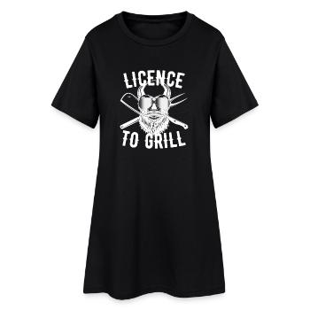 Licence To Grill Grillmeister Chef De commande - Robe T-shirt Femme - noir - Devant