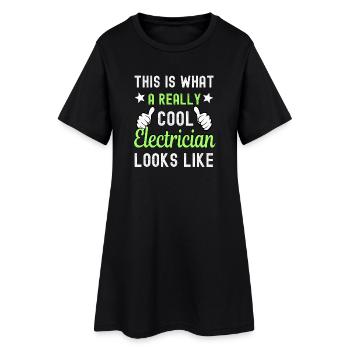 Electrician Electrician - Women’s T-Shirt Dress - black - Front