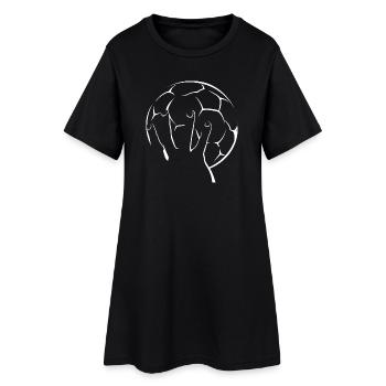 Icône de l’équipe de handball icône icône illustration graphique - Robe T-shirt Femme - noir - Devant