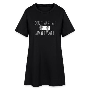 Anwalt Jurist - Frauen T-Shirt-Kleid - Schwarz - Vorne