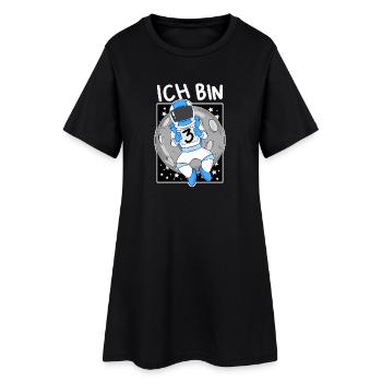 3. Geburtstag Astronaut Junge 3 Jahre Geschenk - Frauen T-Shirt-Kleid - Schwarz - Vorne